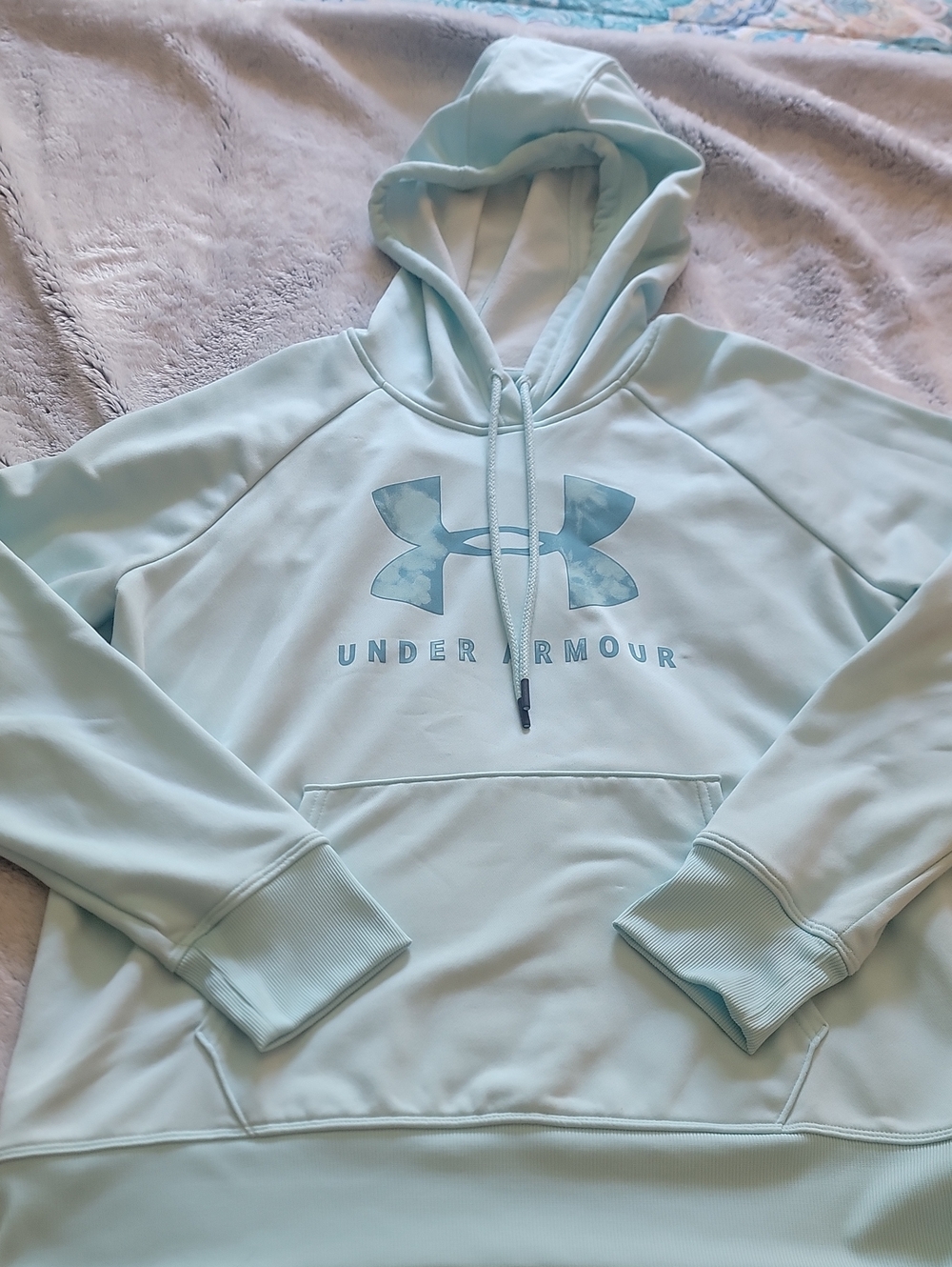 Under Armour Light Mint Hoodie with Logo